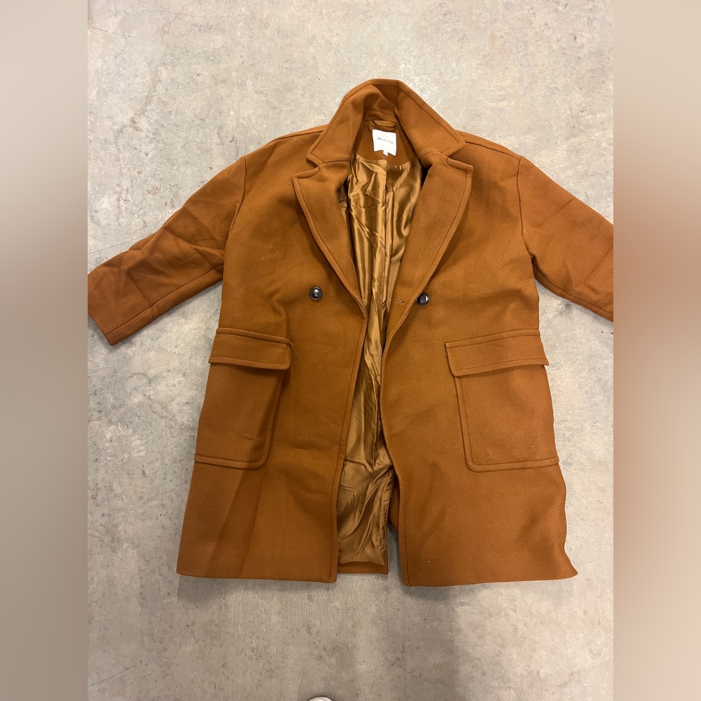 Averdon Coat in Insuluxe Fabric Size XL in Dried Cedar Melange color - Picture 3 of 6